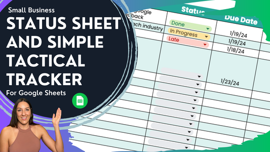 Status Sheet | Marketing Project Tracker Template